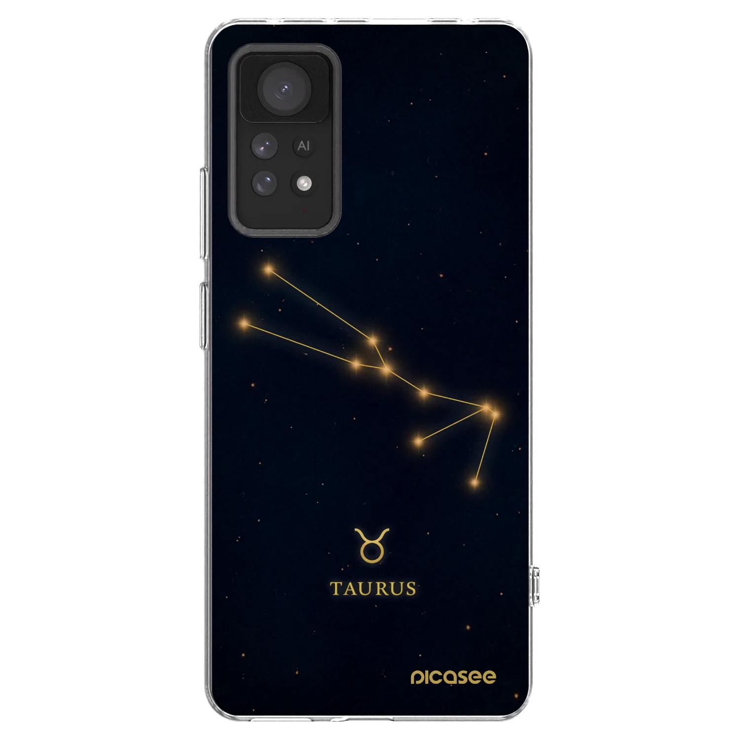Picasee Xiaomi Redmi Note 11 Pro Hülle - Transparentes Silikon - TAURUS