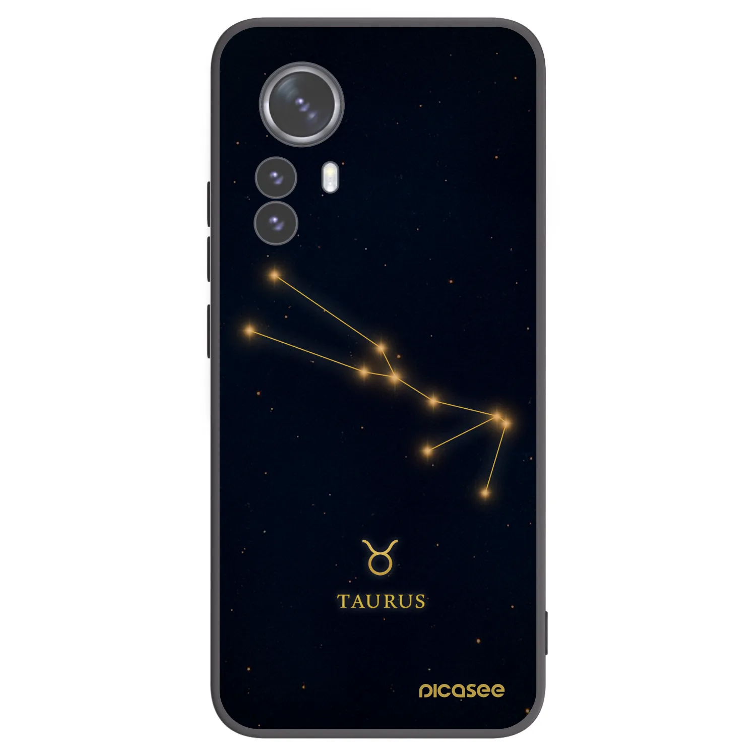 Picasee Xiaomi 12 Pro Hülle - Schwarzes Silikon - TAURUS