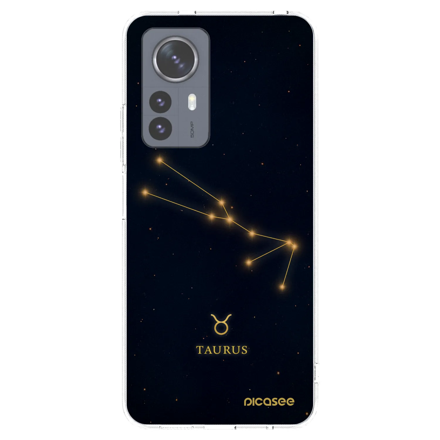 Picasee Xiaomi 12 Pro Hülle - Transparentes Silikon - TAURUS