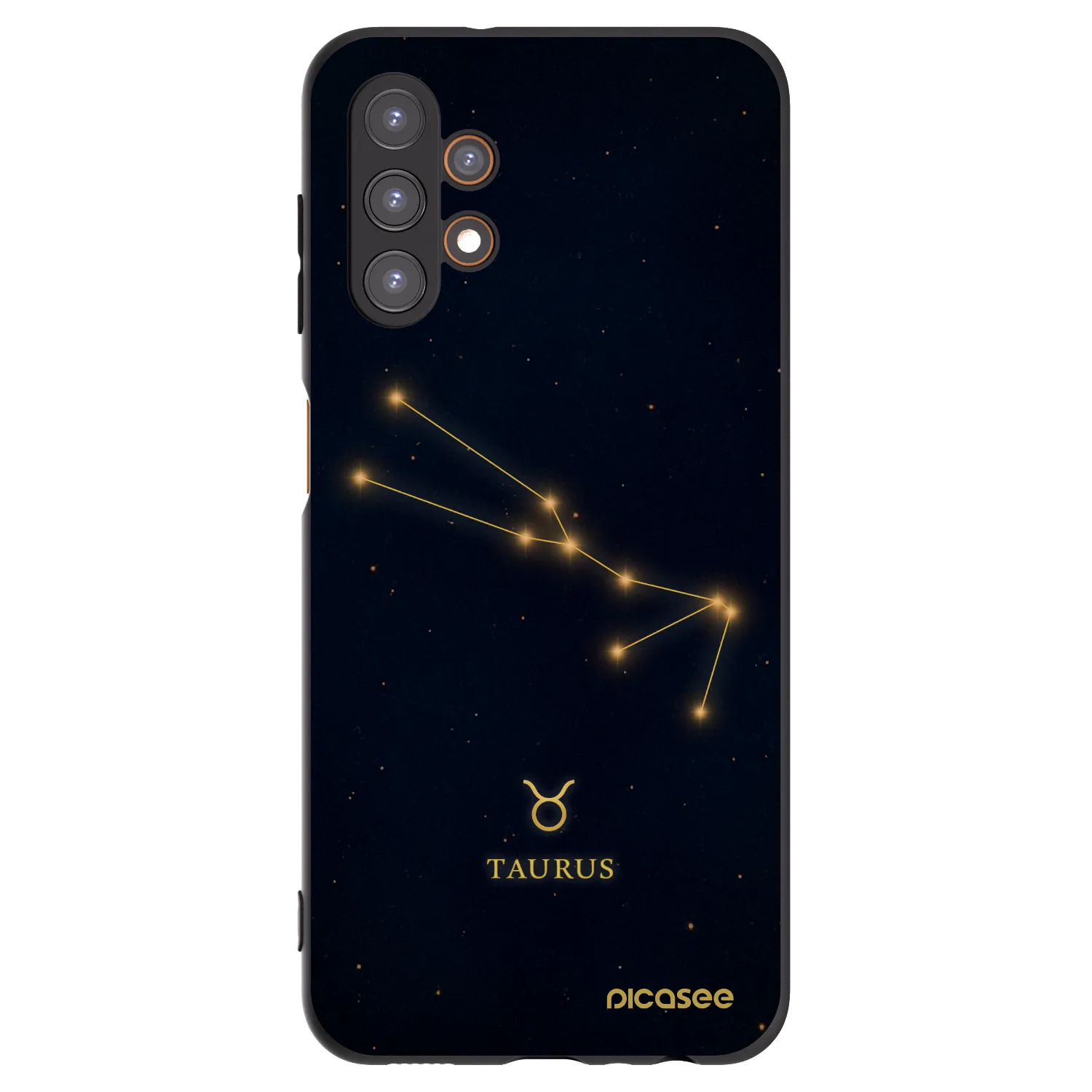 Picasee Samsung Galaxy A13 4G A135 Hülle - Schwarzes Silikon - TAURUS