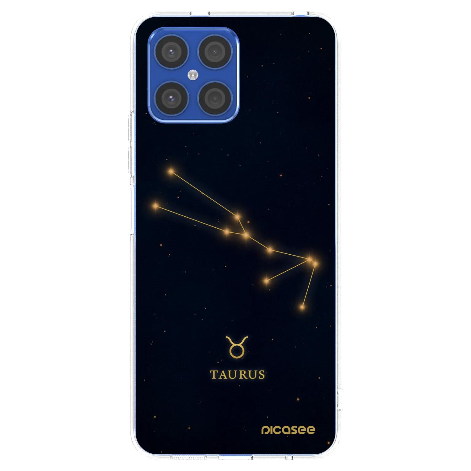 Picasee Honor X8 4G Hülle - Transparentes Silikon - TAURUS