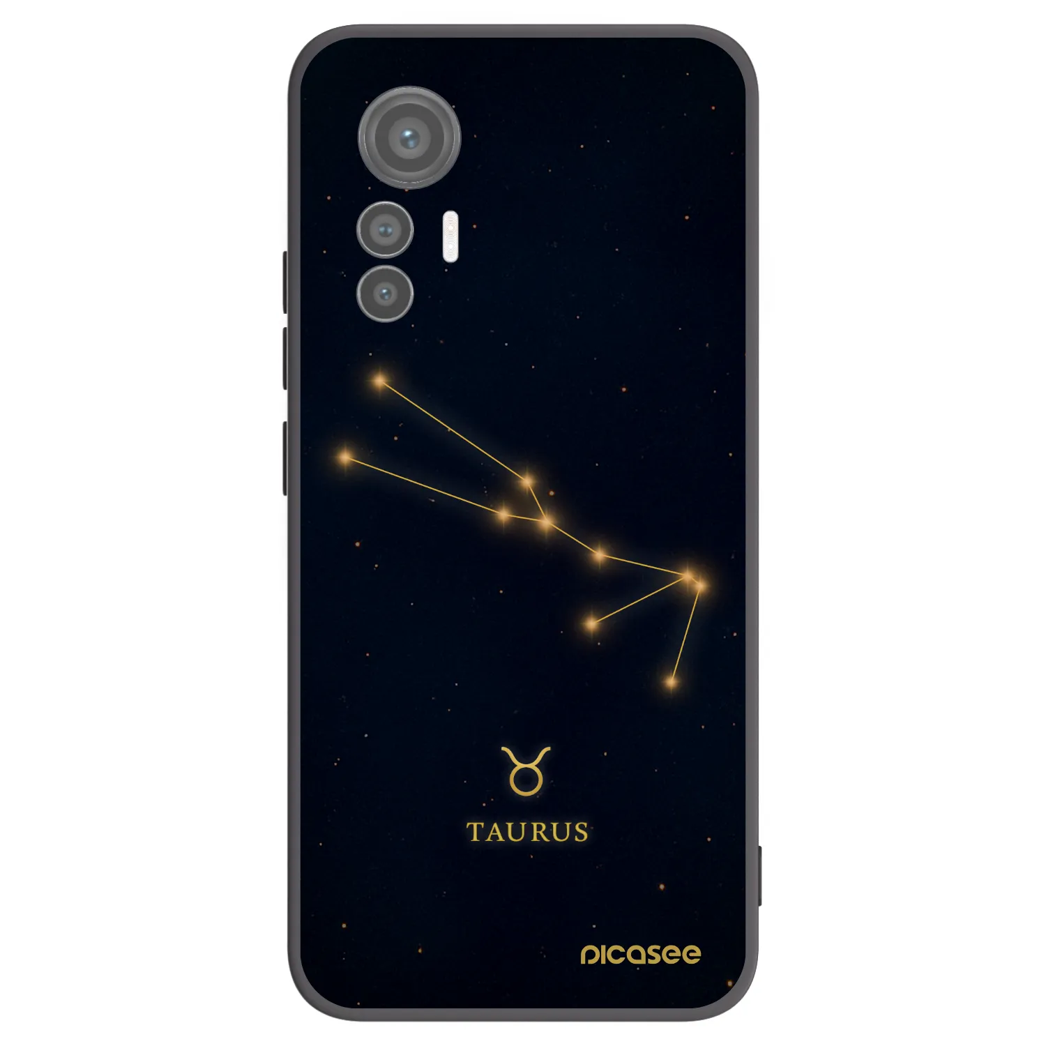 Picasee Xiaomi 12 Lite Hülle - Schwarzes Silikon - TAURUS