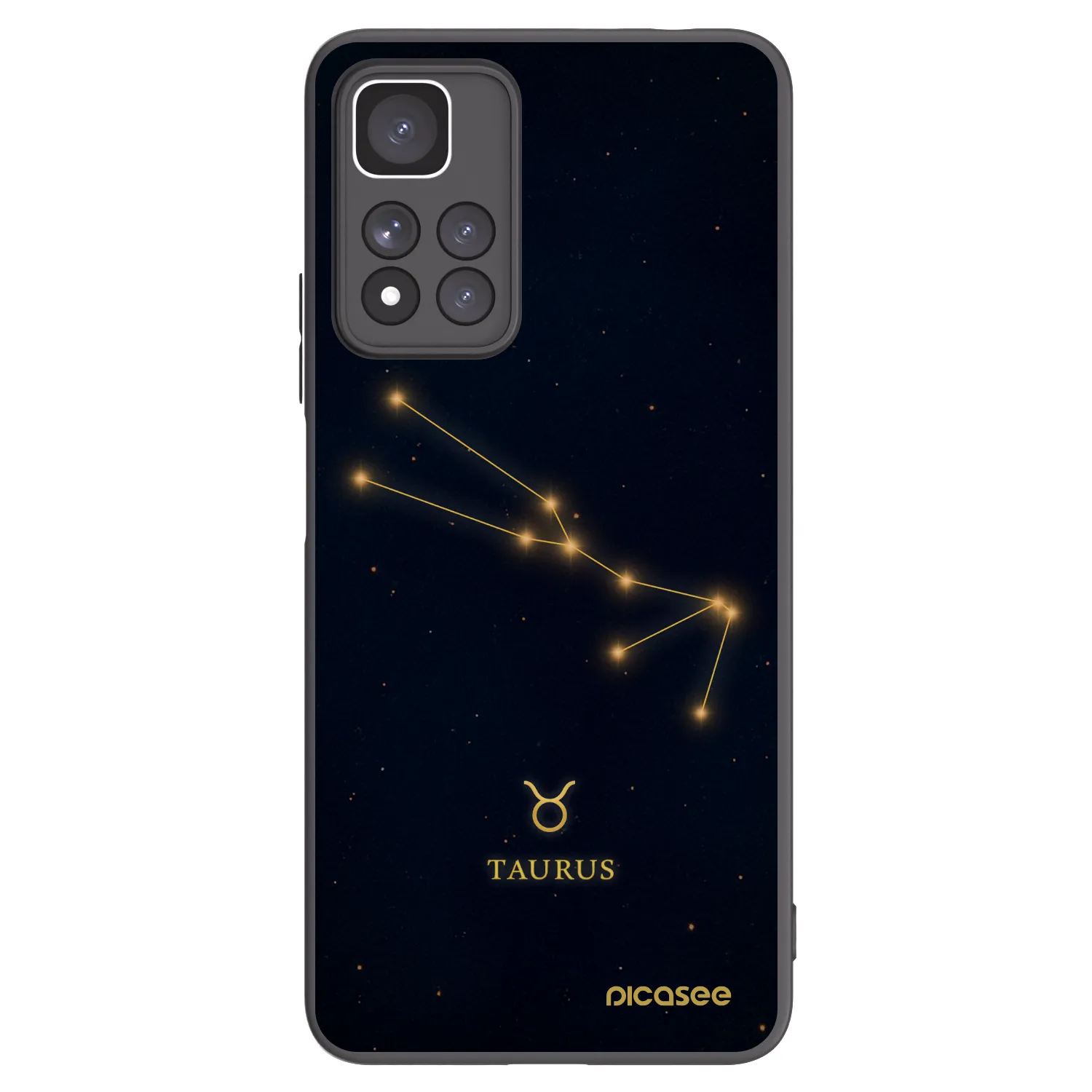 Picasee Xiaomi Redmi Note 11 Pro+ 5G Hülle - Schwarzes Silikon - TAURUS