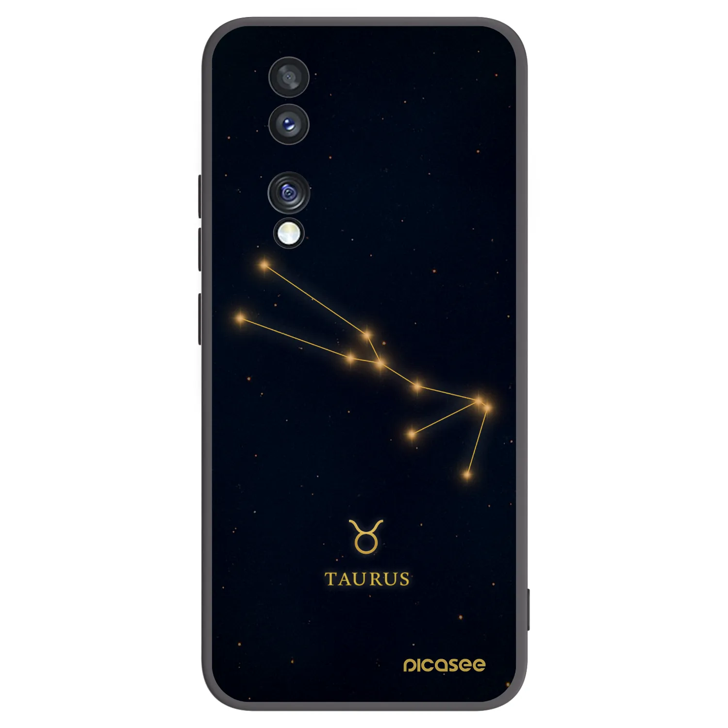 Picasee Honor 70 Hülle - Schwarzes Silikon - TAURUS