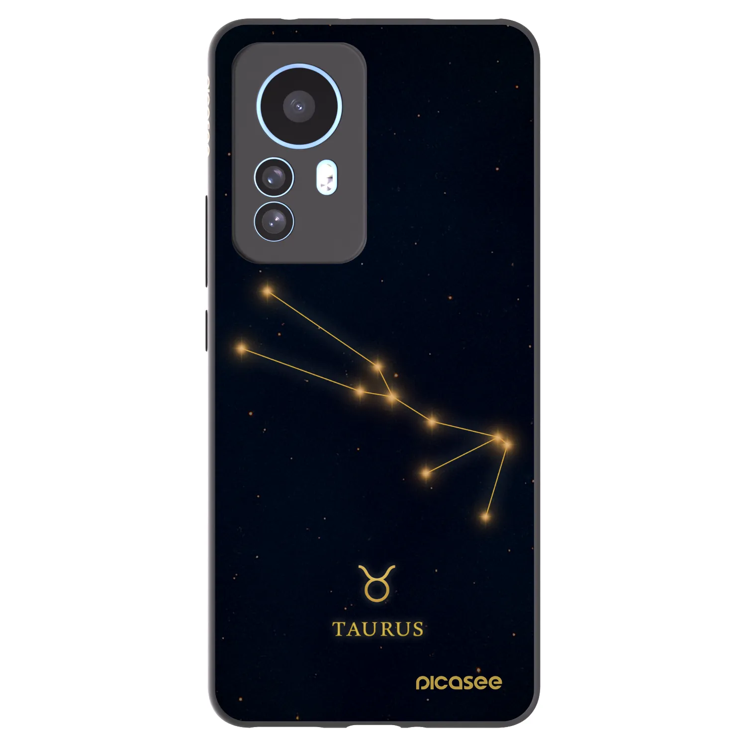Picasee Xiaomi 12T Hülle - Schwarzes Silikon - TAURUS