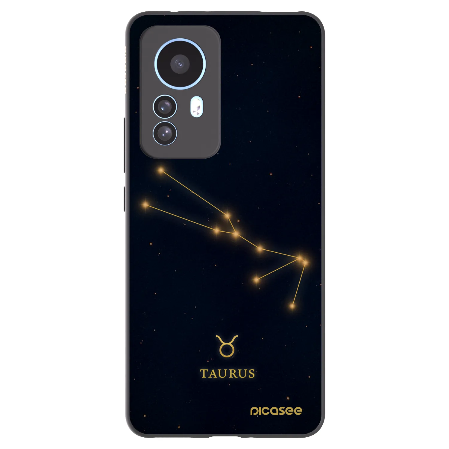 Picasee Xiaomi 12T Pro Hülle - Schwarzes Silikon - TAURUS