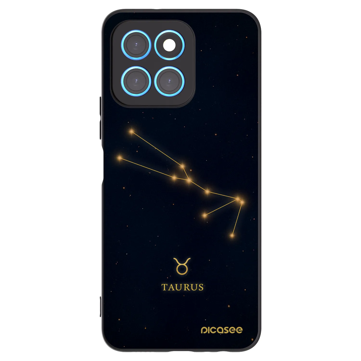 Picasee Honor X6 Hülle - Schwarzes Silikon - TAURUS