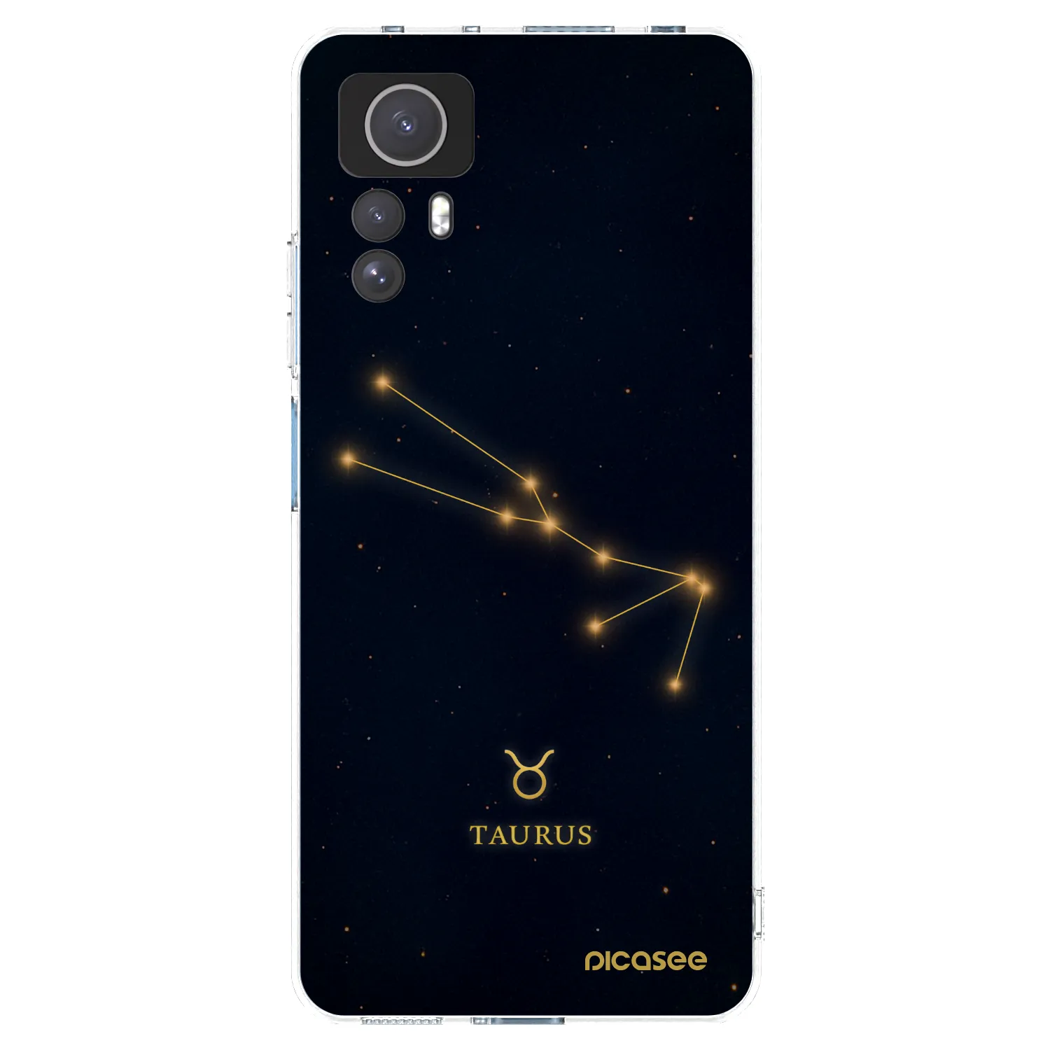 Picasee Xiaomi Redmi Note 12S Hülle - Transparentes Silikon - TAURUS