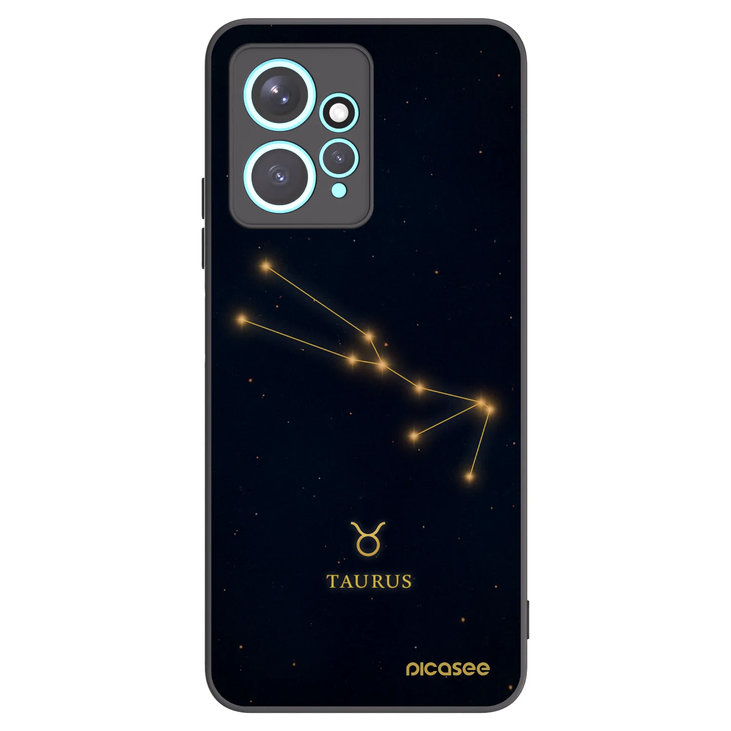 Picasee Xiaomi Redmi Note 12 4G Hülle - Schwarzes Silikon - TAURUS
