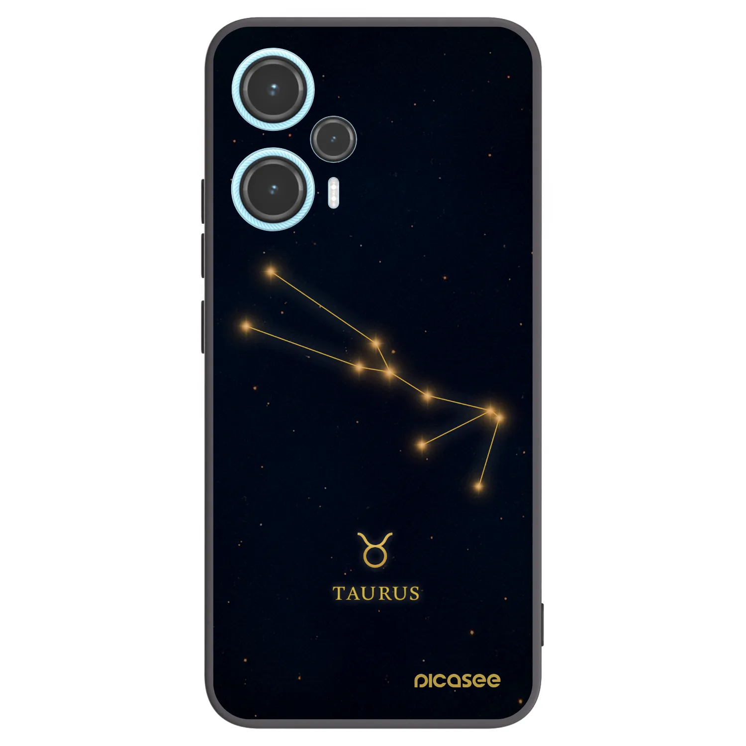 Picasee Xiaomi Poco F5 Hülle - Schwarzes Silikon - TAURUS