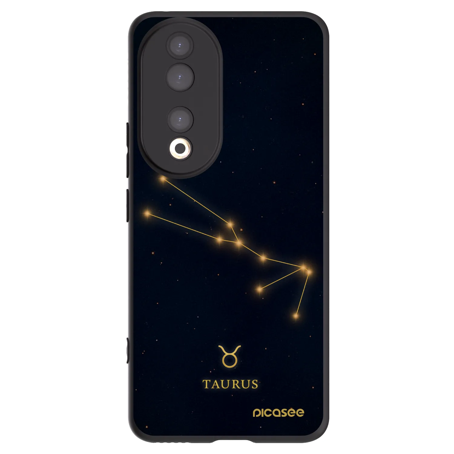 Picasee Honor 90 5G Hülle - Schwarzes Silikon - TAURUS