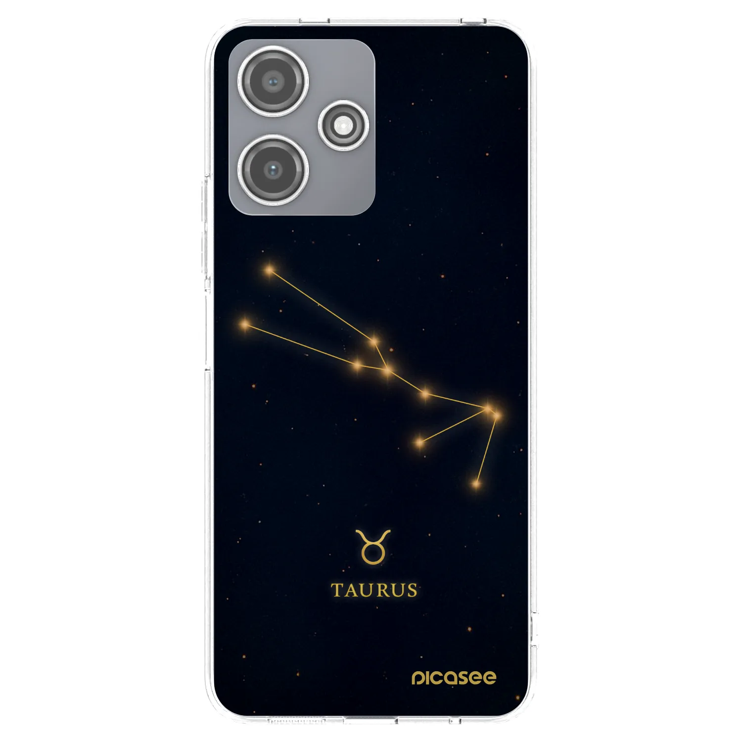 Picasee Xiaomi Redmi 12 5G Hülle - Transparentes Silikon - TAURUS