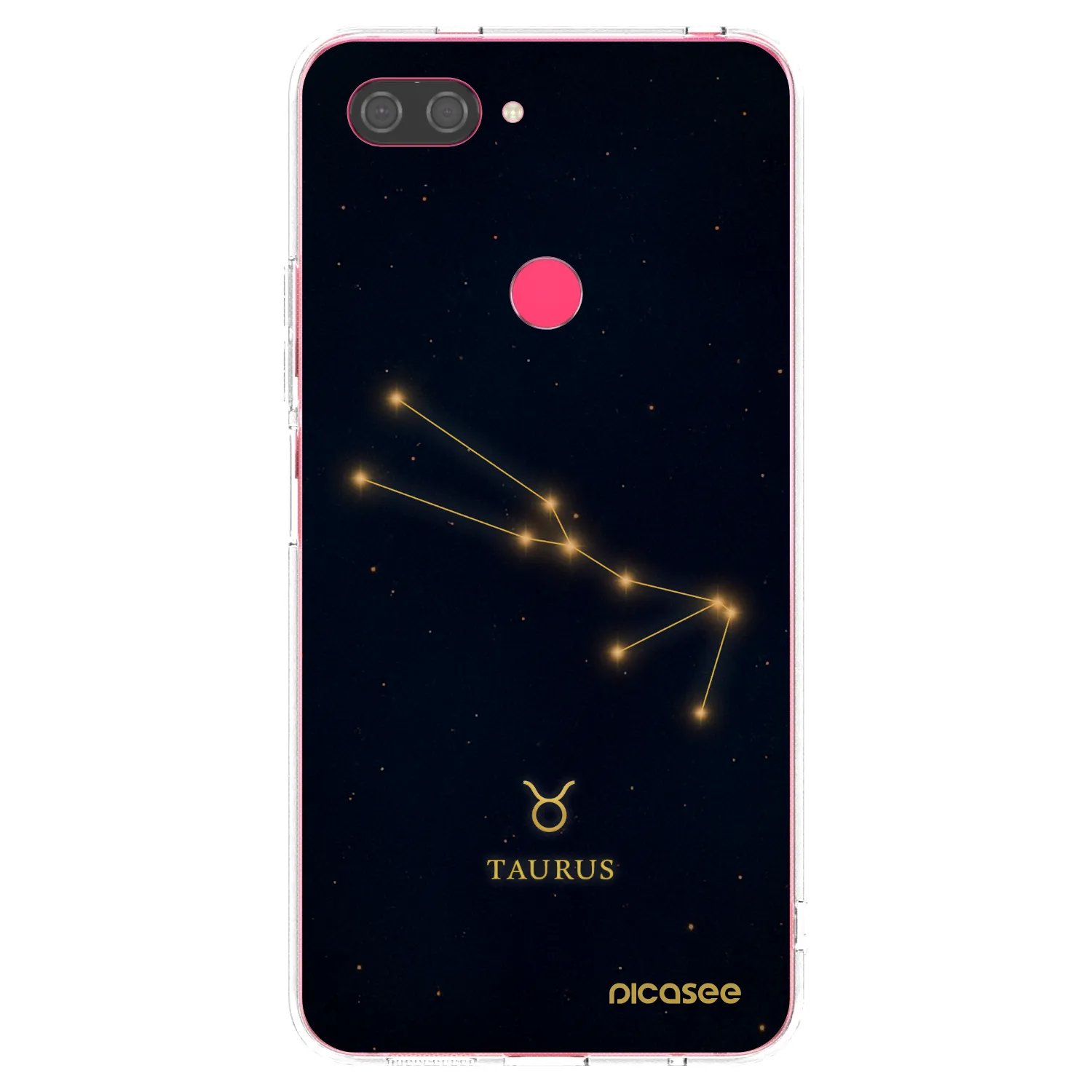 Picasee Xiaomi Mi 8 Lite Hülle - Transparentes Silikon - TAURUS