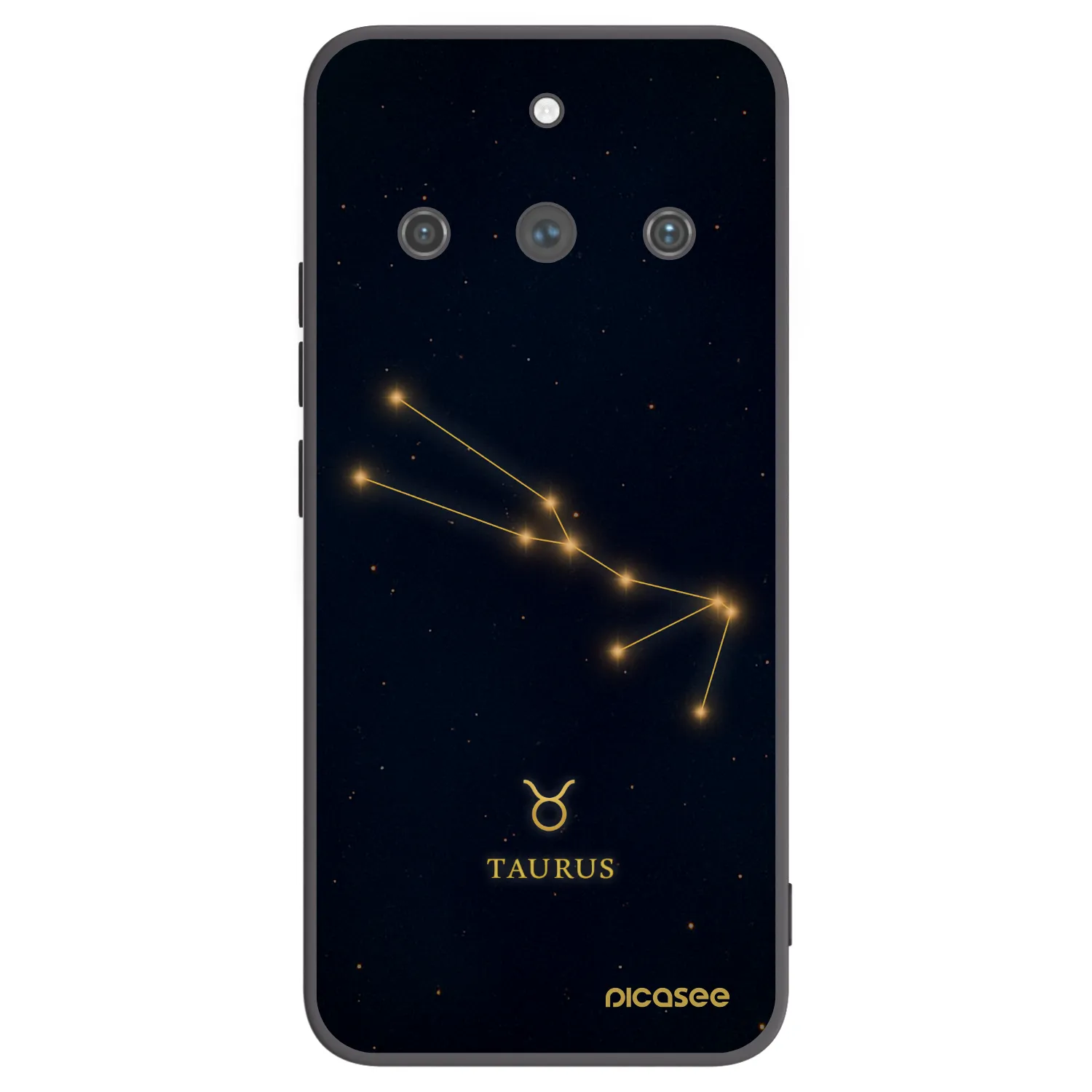 Picasee Realme 11 Pro+ Hülle - Schwarzes Silikon - TAURUS