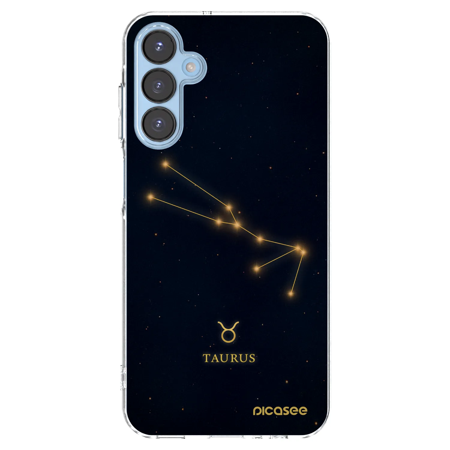 Picasee Samsung Galaxy A15 A156B 5G Hülle - Transparentes Silikon - TAURUS