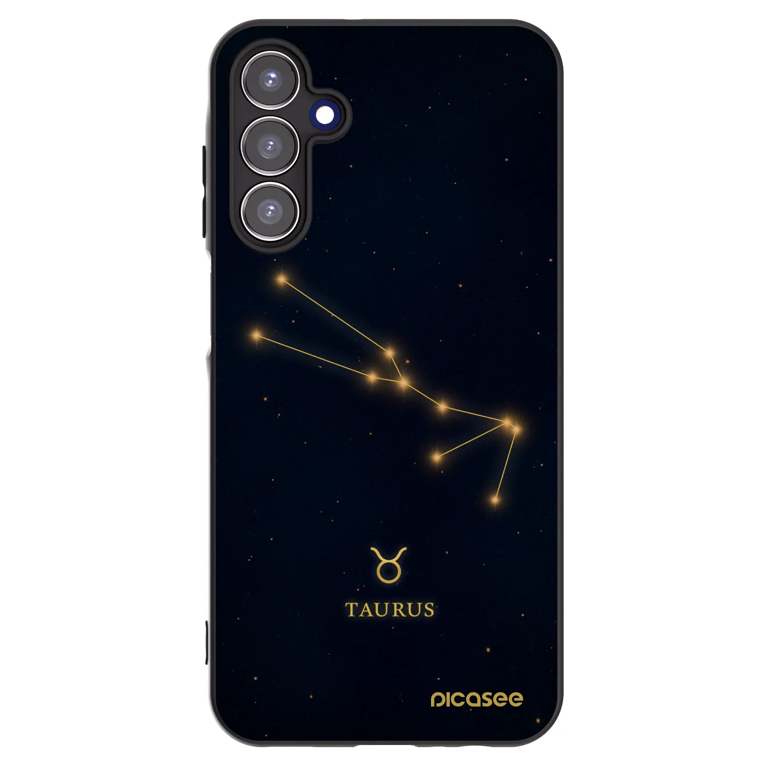 Picasee Samsung Galaxy A15 A155F 4G Hülle - Schwarzes Silikon - TAURUS