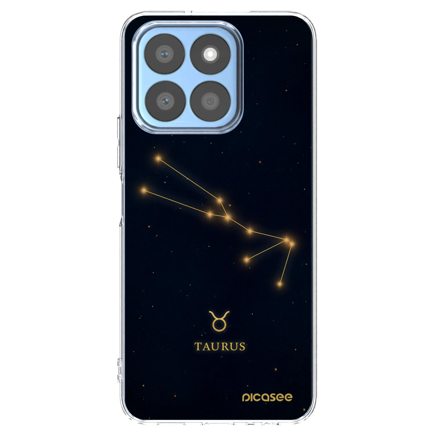 Picasee Honor X8b Hülle - Transparentes Silikon - TAURUS