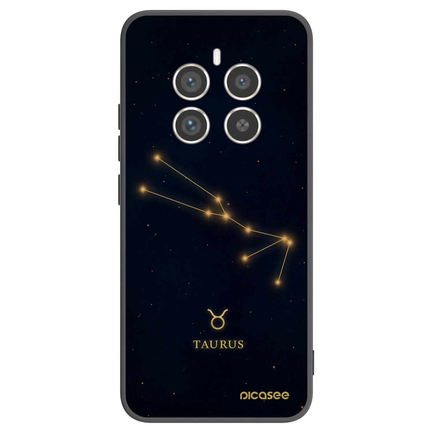 Picasee Realme 12 Pro 5G Hülle - Schwarzes Silikon - TAURUS