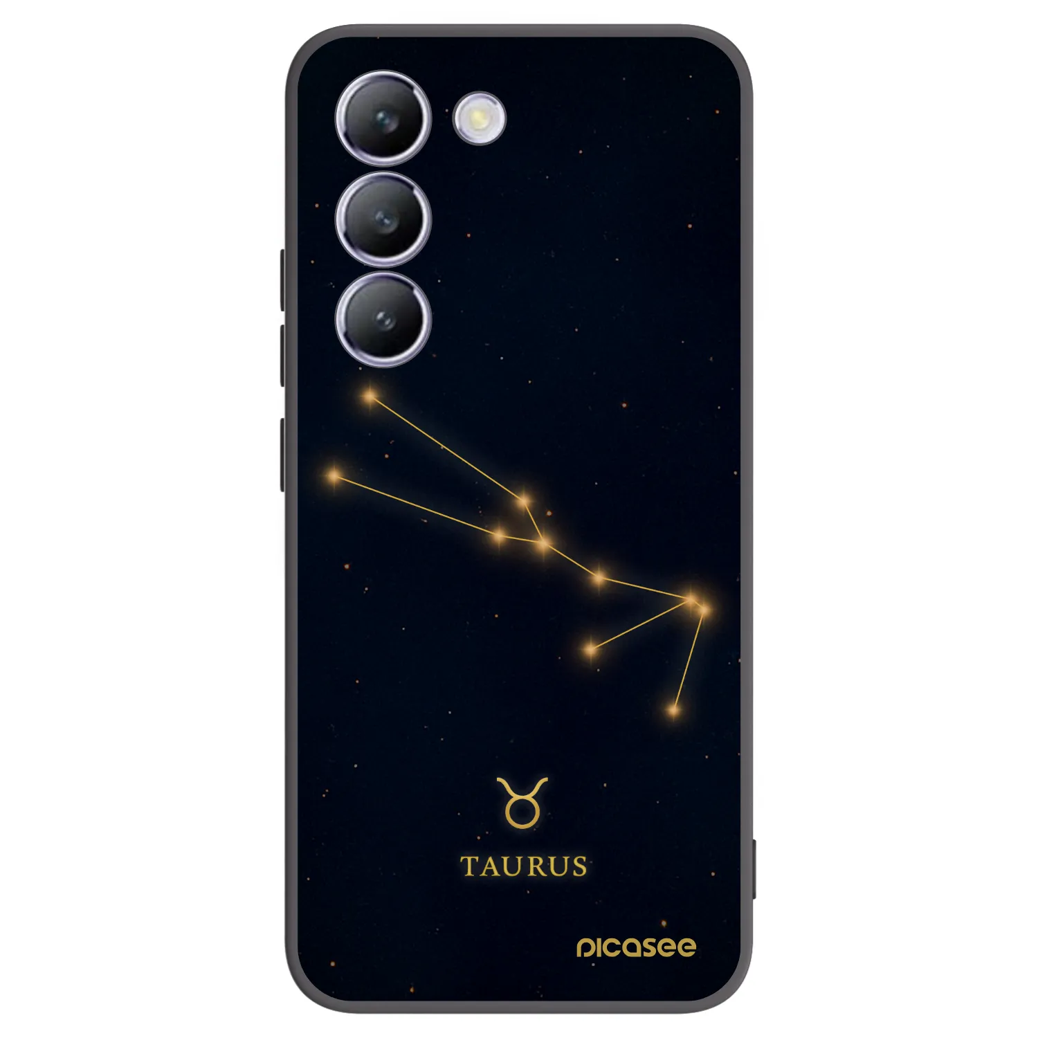 Picasee Vivo V40 SE 5G Hülle - Schwarzes Silikon - TAURUS