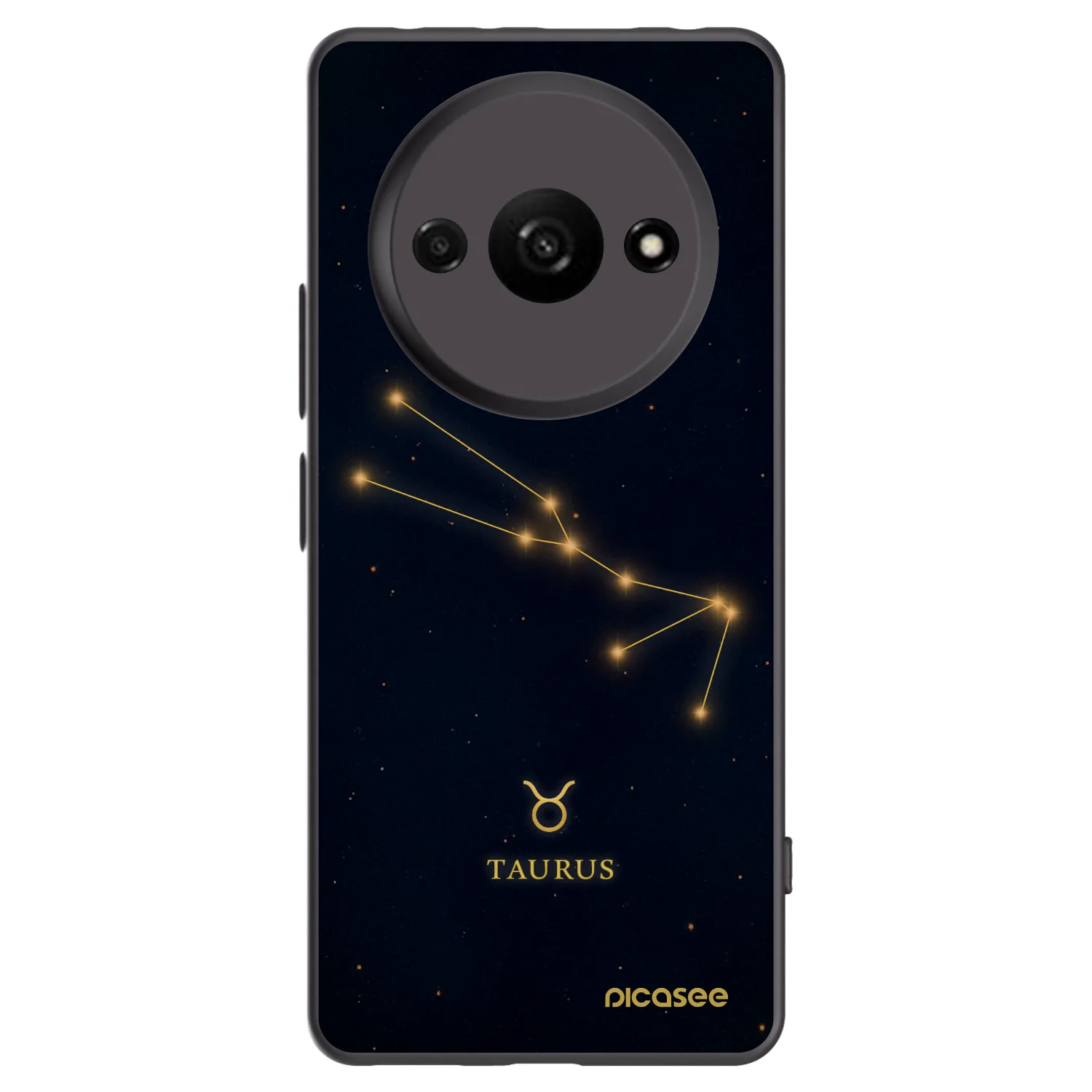 Picasee Xiaomi Redmi A3 Hülle - Schwarzes Silikon - TAURUS