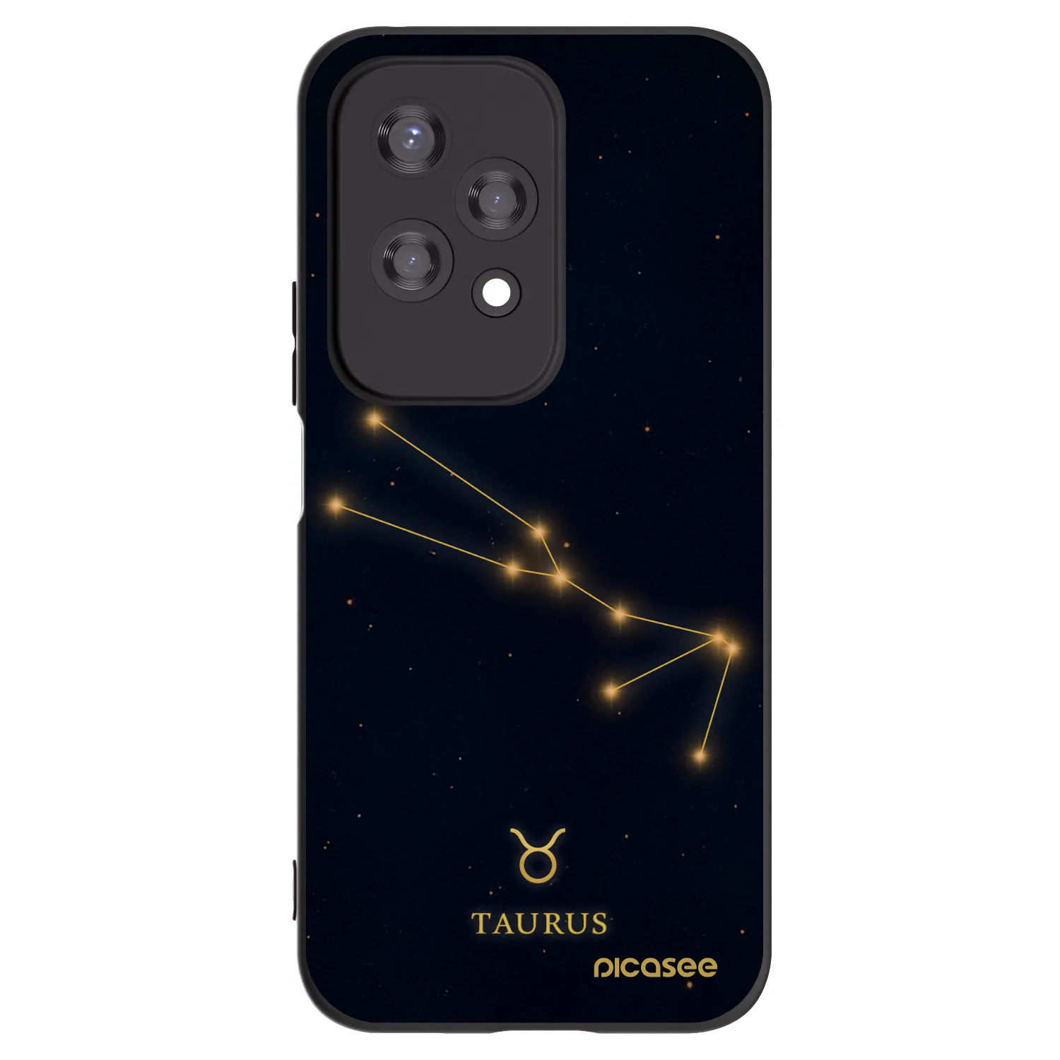 Picasee Honor 200 Lite Hülle - Schwarzes Silikon - TAURUS