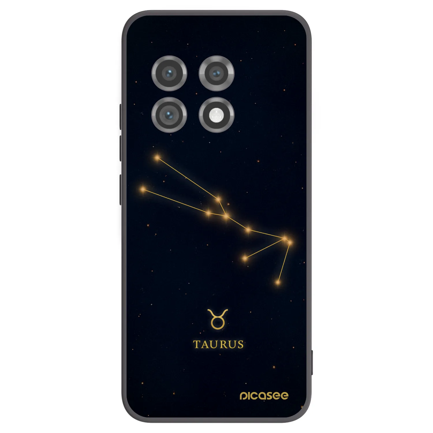 Picasee OnePlus 11 5G Hülle - Schwarzes Silikon - TAURUS