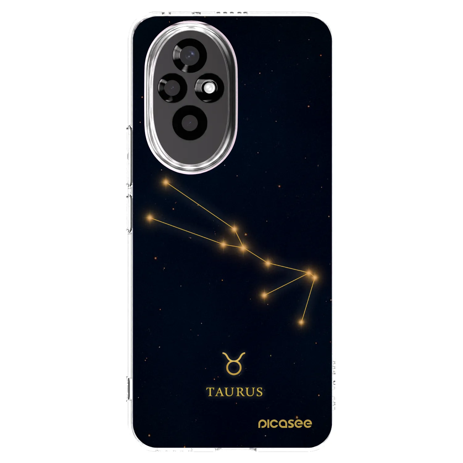 Picasee Honor 200 Pro 5G Hülle - Transparentes Silikon - TAURUS