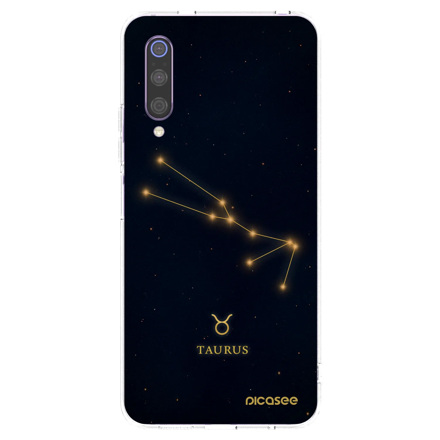 Picasee Xiaomi Mi 9 Hülle - Transparentes Silikon - TAURUS