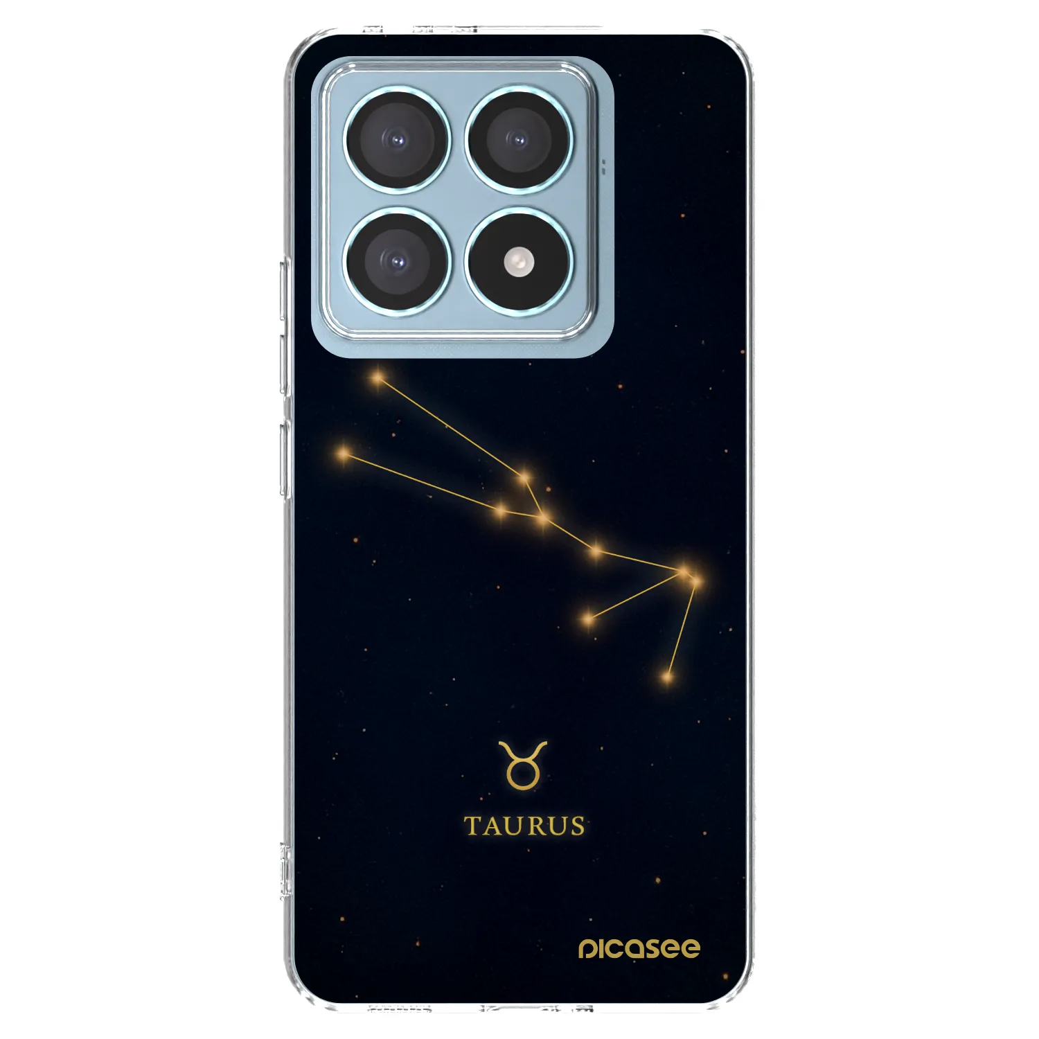 Picasee Xiaomi 14T Pro Hülle - Transparentes Silikon - TAURUS