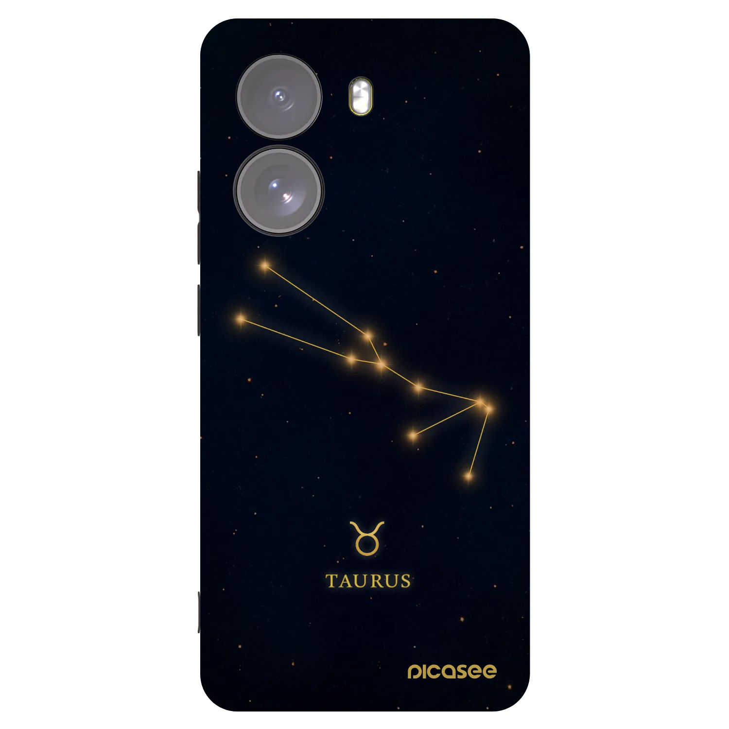 Picasee Xiaomi Poco X7 Hülle - Schwarzes Silikon - TAURUS