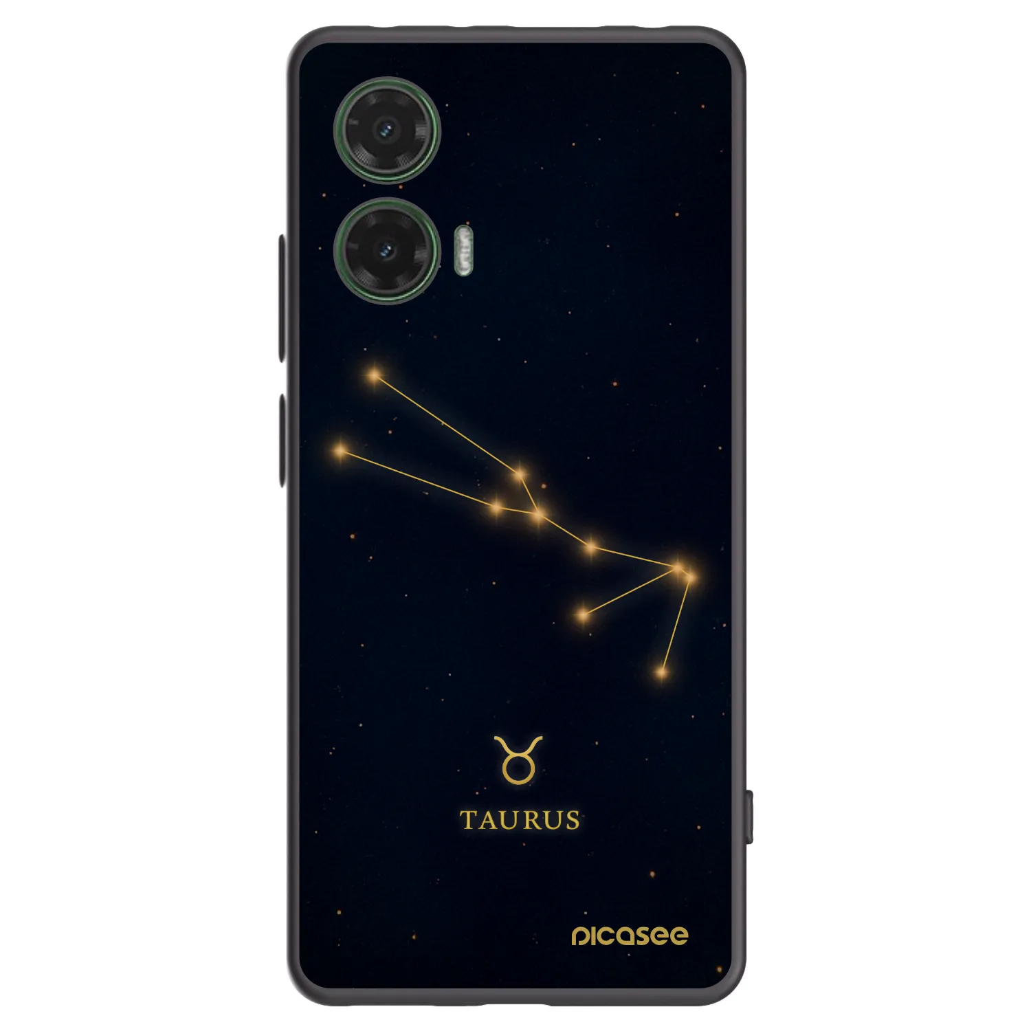 Picasee Motorola Moto G35 5G Hülle - Schwarzes Silikon - TAURUS