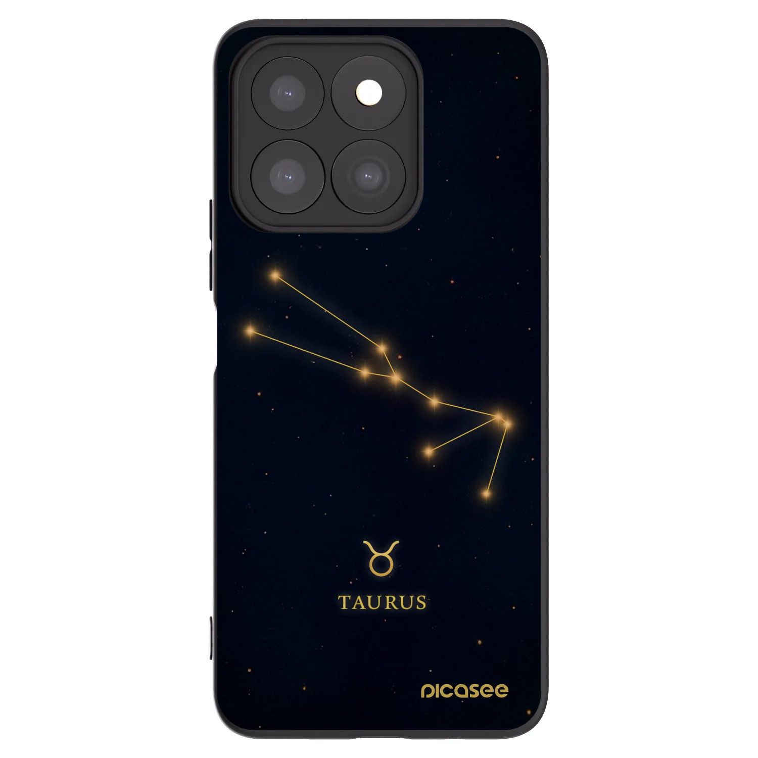 Picasee Honor X8c Hülle - Schwarzes Silikon - TAURUS