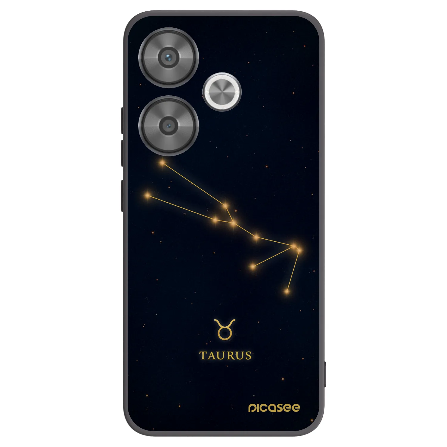 Picasee Xiaomi Poco F6 Hülle - Schwarzes Silikon - TAURUS