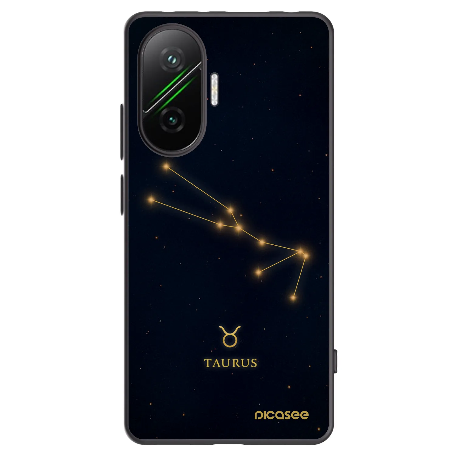 Picasee Xiaomi Poco F7 Pro 5G Hülle - Schwarzes Silikon - TAURUS