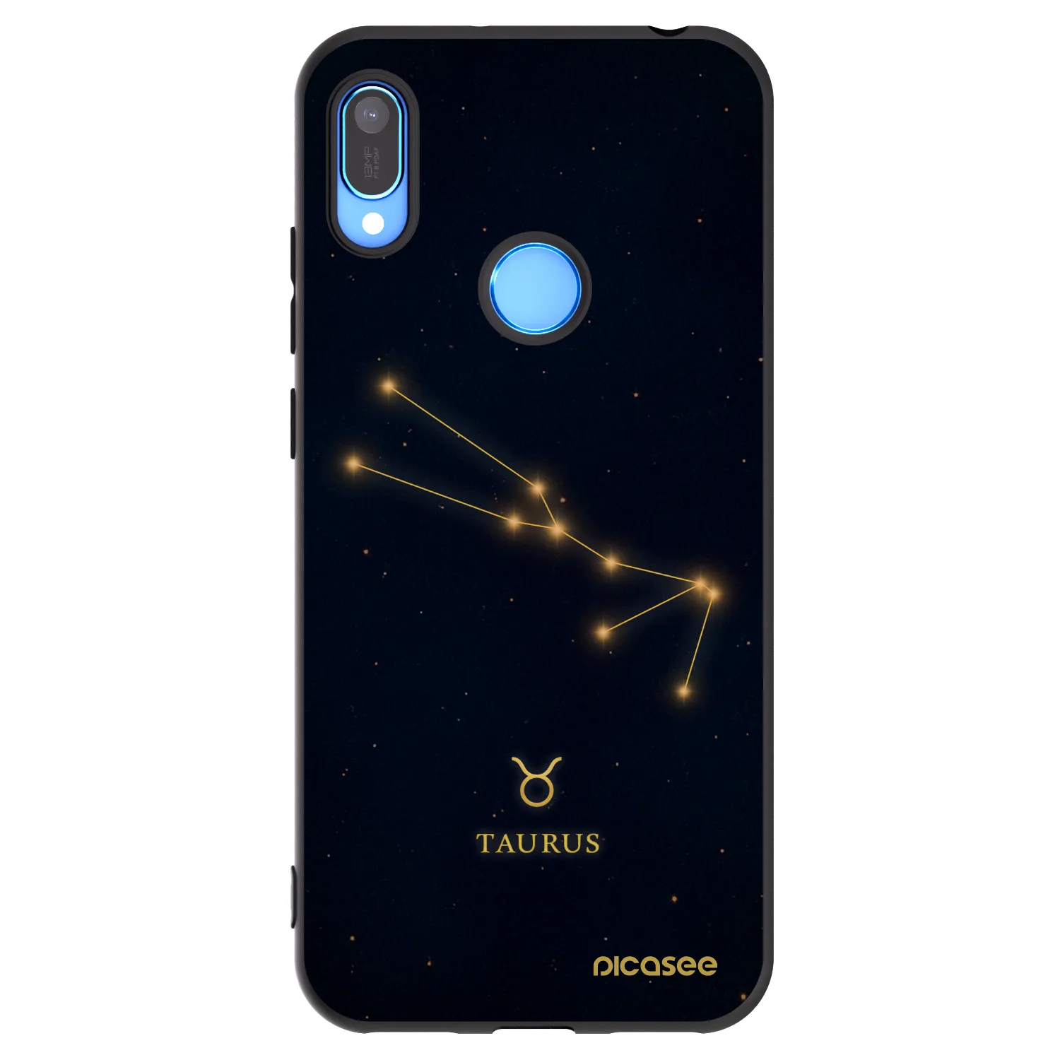 Picasee Huawei Y6 2019 Hülle - Schwarzes Silikon - TAURUS
