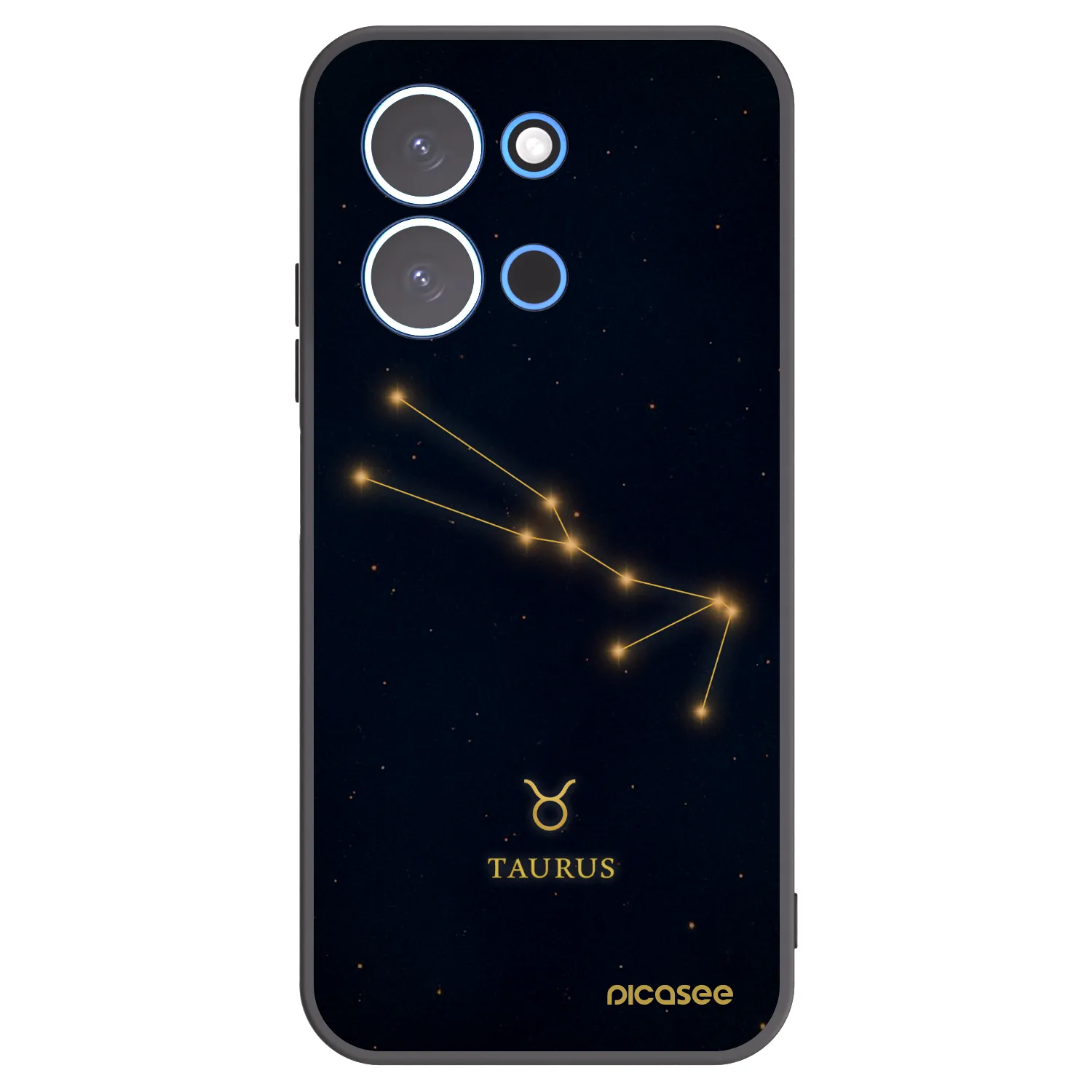 Picasee Xiaomi Redmi 15C 4G Hülle - Schwarzes Silikon - TAURUS