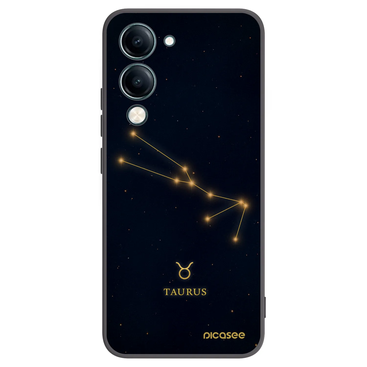 Picasee Vivo Y29s 5G Hülle - Schwarzes Silikon - TAURUS