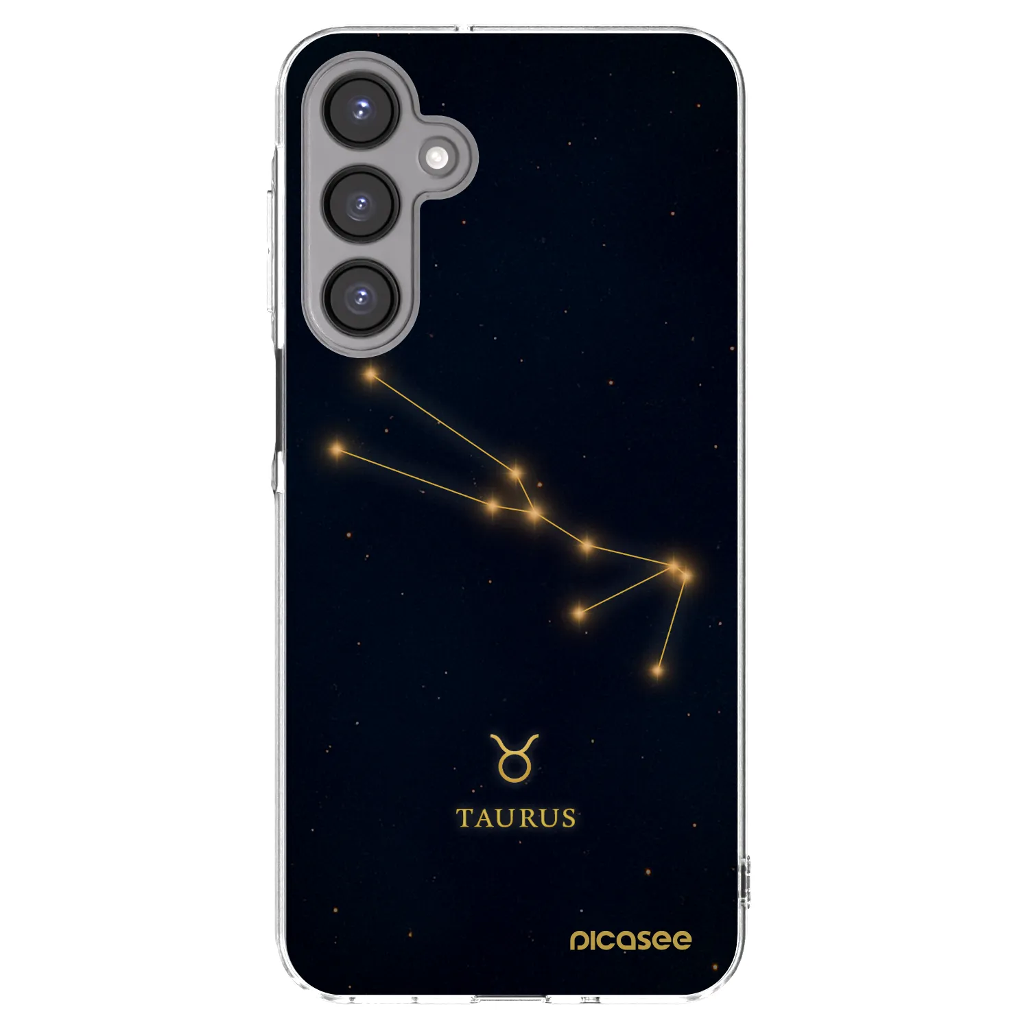 Picasee Samsung Galaxy A16 4G Hülle - Transparentes Silikon - TAURUS