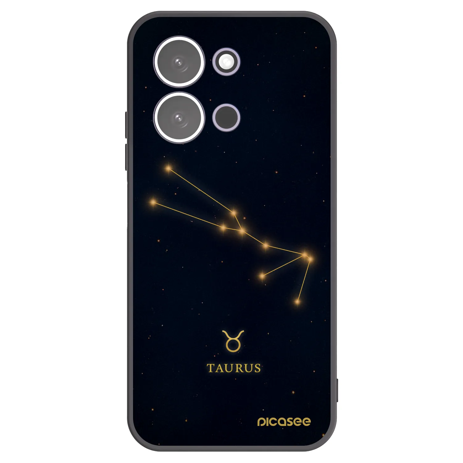 Picasee Xiaomi Redmi 15C 5G Hülle - Schwarzes Silikon - TAURUS