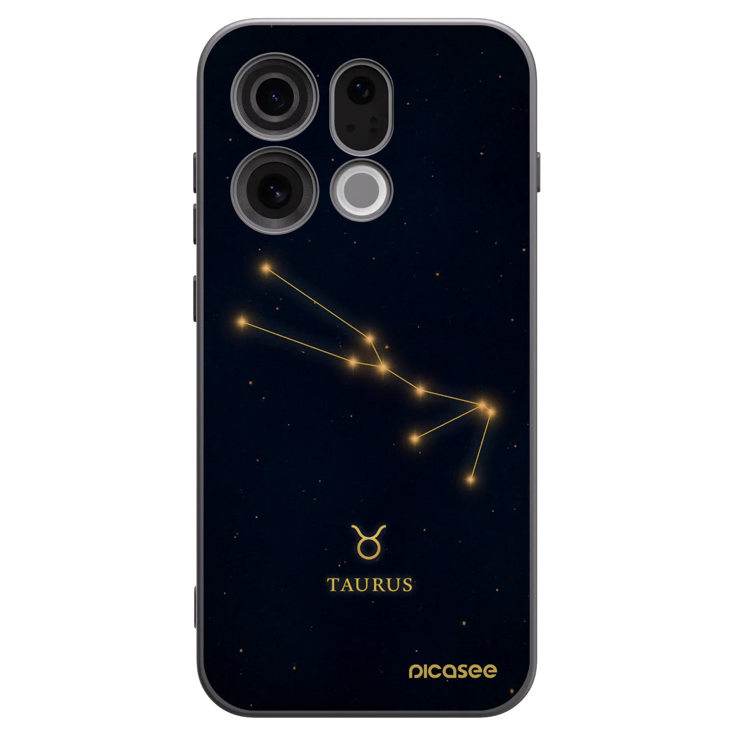 Picasee OPPO Find X9 Hülle - Schwarzes Silikon - TAURUS