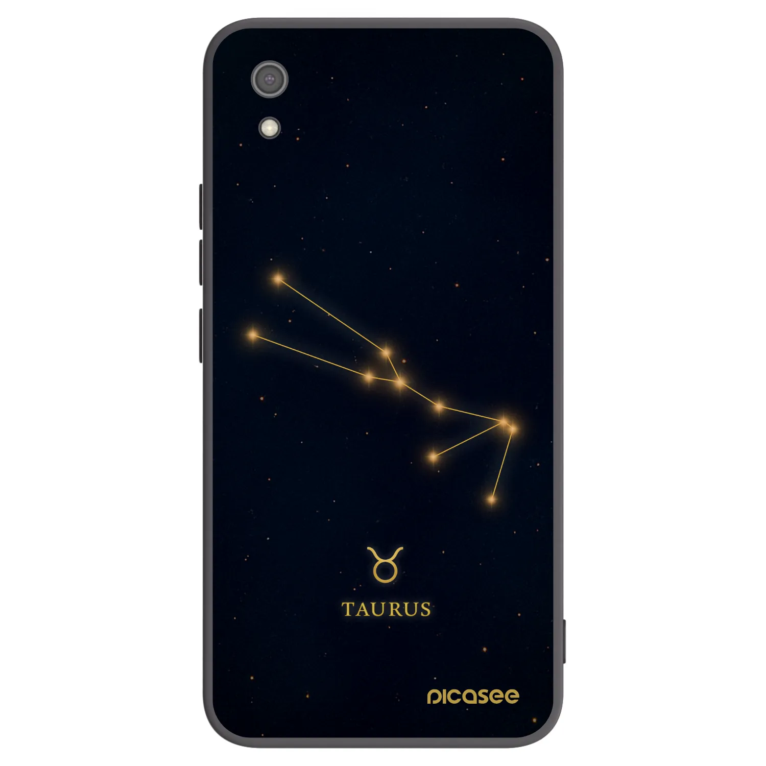 Picasee Xiaomi Redmi 7A Hülle - Schwarzes Silikon - TAURUS
