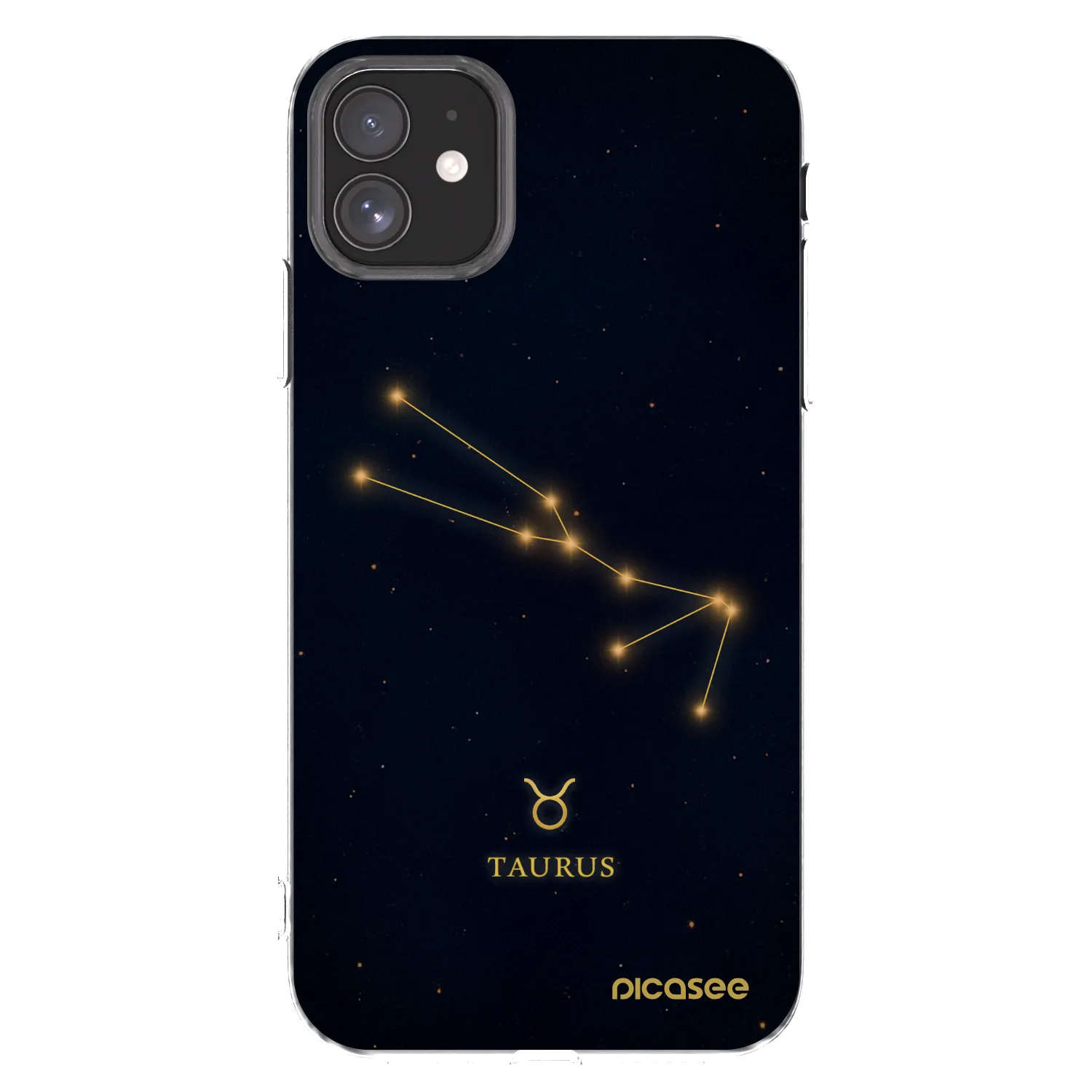 Picasee Apple iPhone 11 Hülle - Transparentes Silikon - TAURUS
