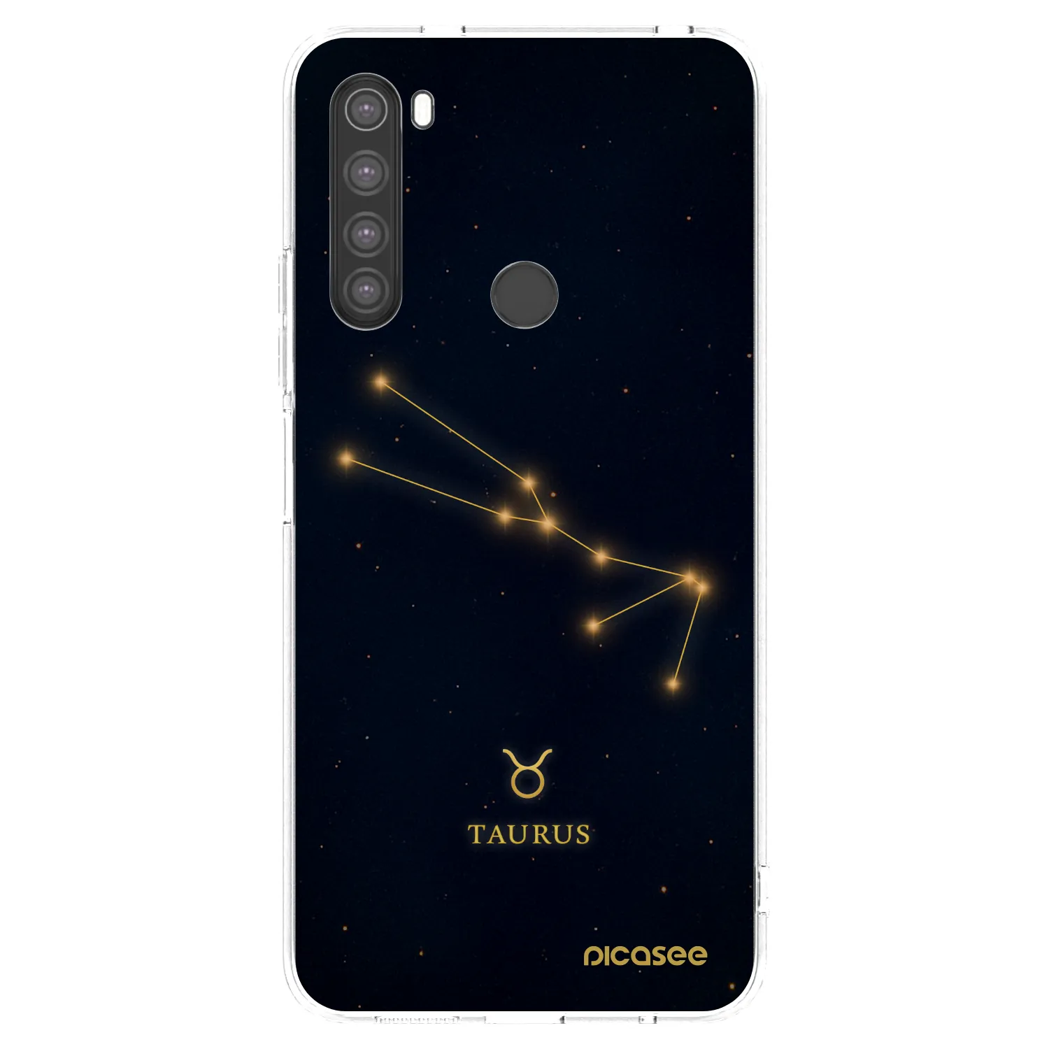 Picasee Xiaomi Redmi Note 8 Hülle - Transparentes Silikon - TAURUS