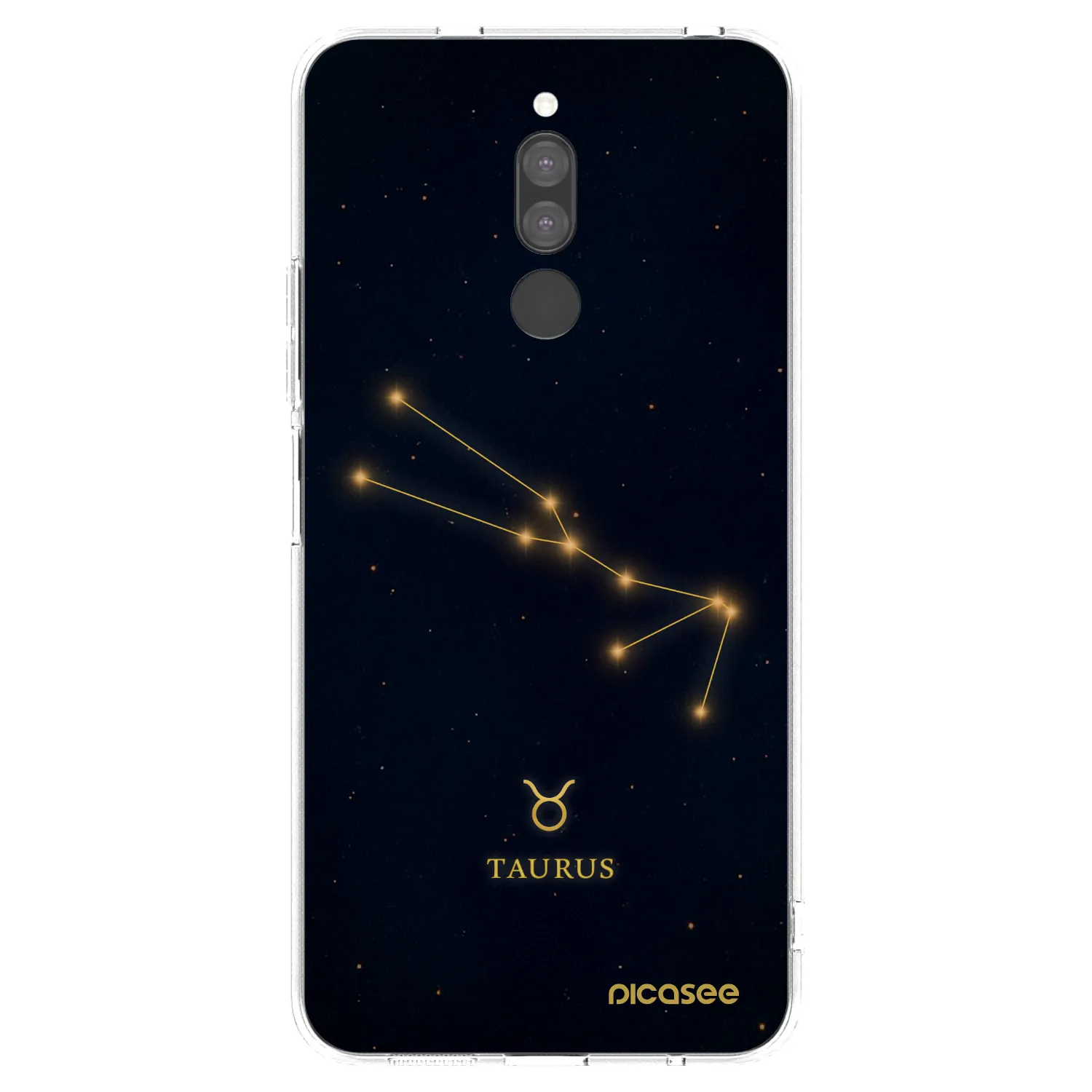 Picasee Xiaomi Redmi 8 Hülle - Transparentes Silikon - TAURUS
