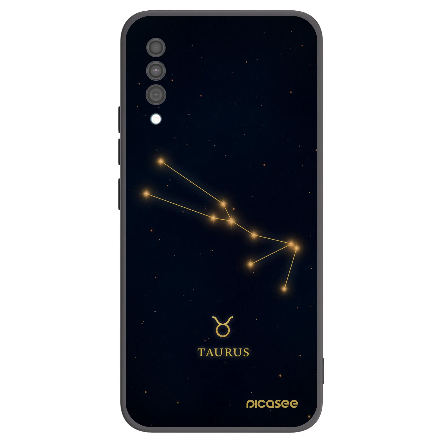Picasee Samsung Galaxy A30s A307F Hülle - Schwarzes Silikon - TAURUS