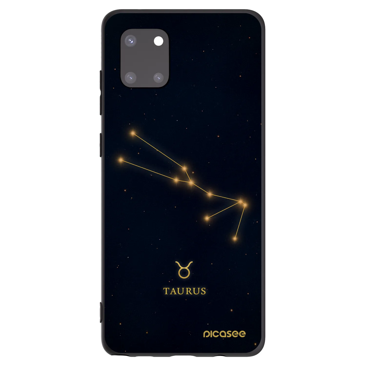 Picasee Samsung Galaxy Note 10 Lite N770F Hülle - Schwarzes Silikon - TAURUS