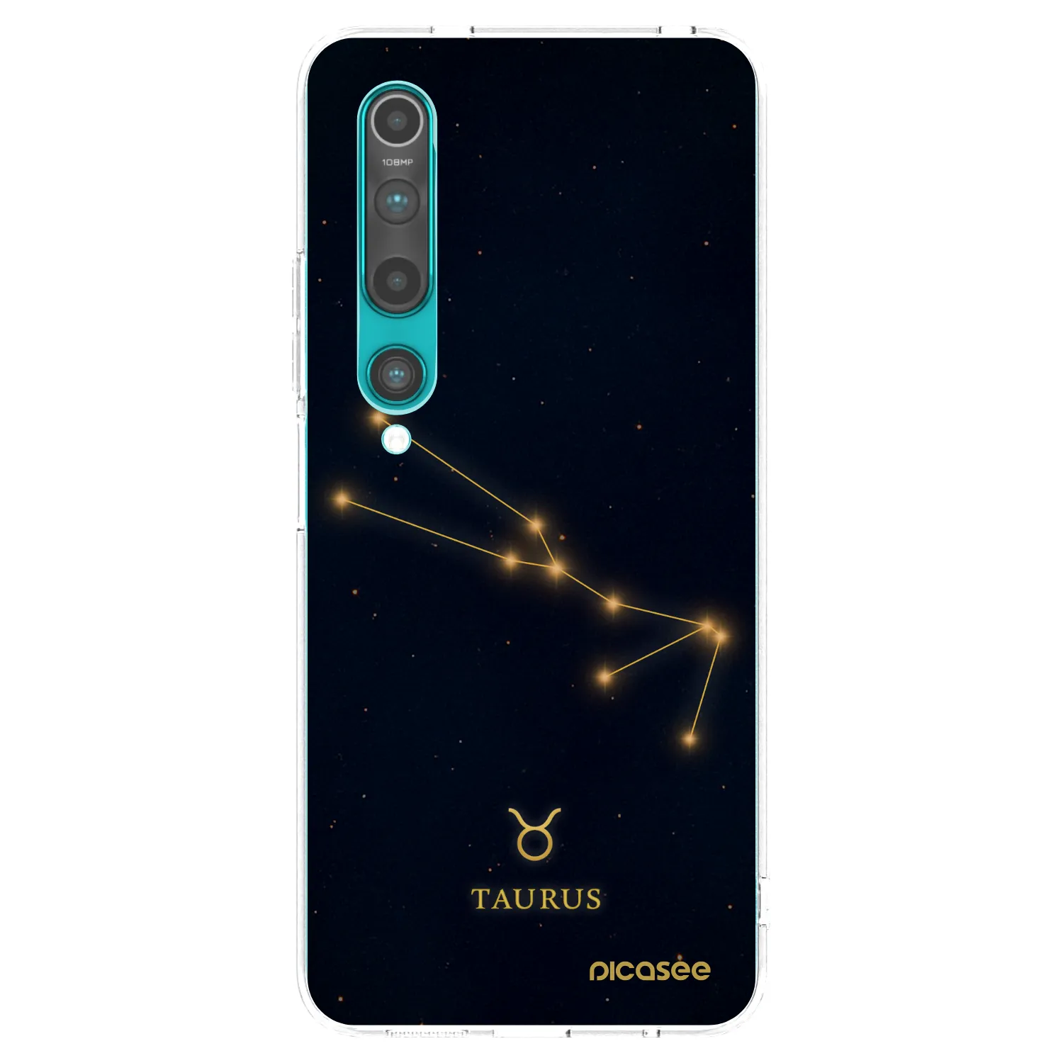Picasee Xiaomi Mi 10 Hülle - Transparentes Silikon - TAURUS