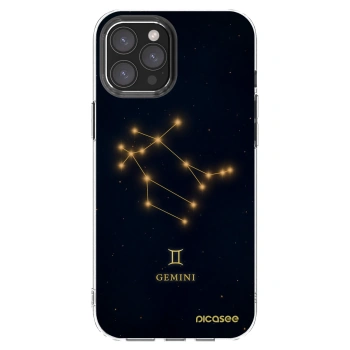 Picasee Apple iPhone 12 Pro Max Hülle - Transparentes Silikon - GEMINI