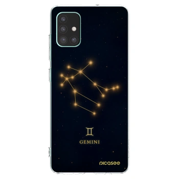 Picasee Samsung Galaxy M51 M515F Hülle - Transparentes Silikon - GEMINI