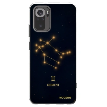 Picasee Xiaomi Redmi Note 10S Hülle - Transparentes Silikon - GEMINI
